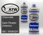 Preview: Chevrolet, Dark Pewter (Interior), 69I / WA642H: 400ml Sprühdose + 400ml Klarlack - Set, von ATW Autoteile West.